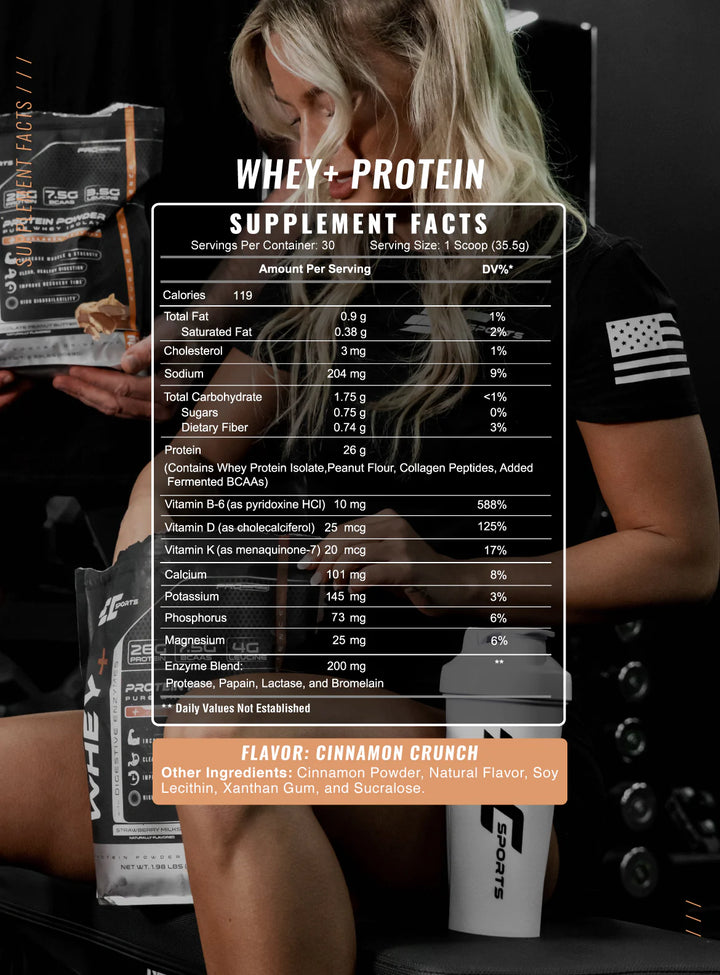 EC Sports - Whey + Superior Absorption Protein - Cinnamon Crunch