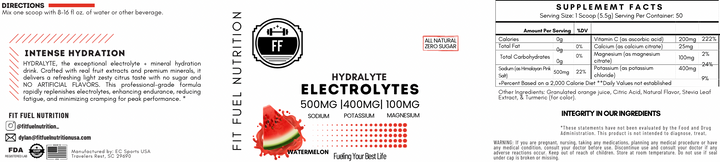 HYDRALTYE ELECTROLYTES  INTENSE HYDRATION - WATERMELON