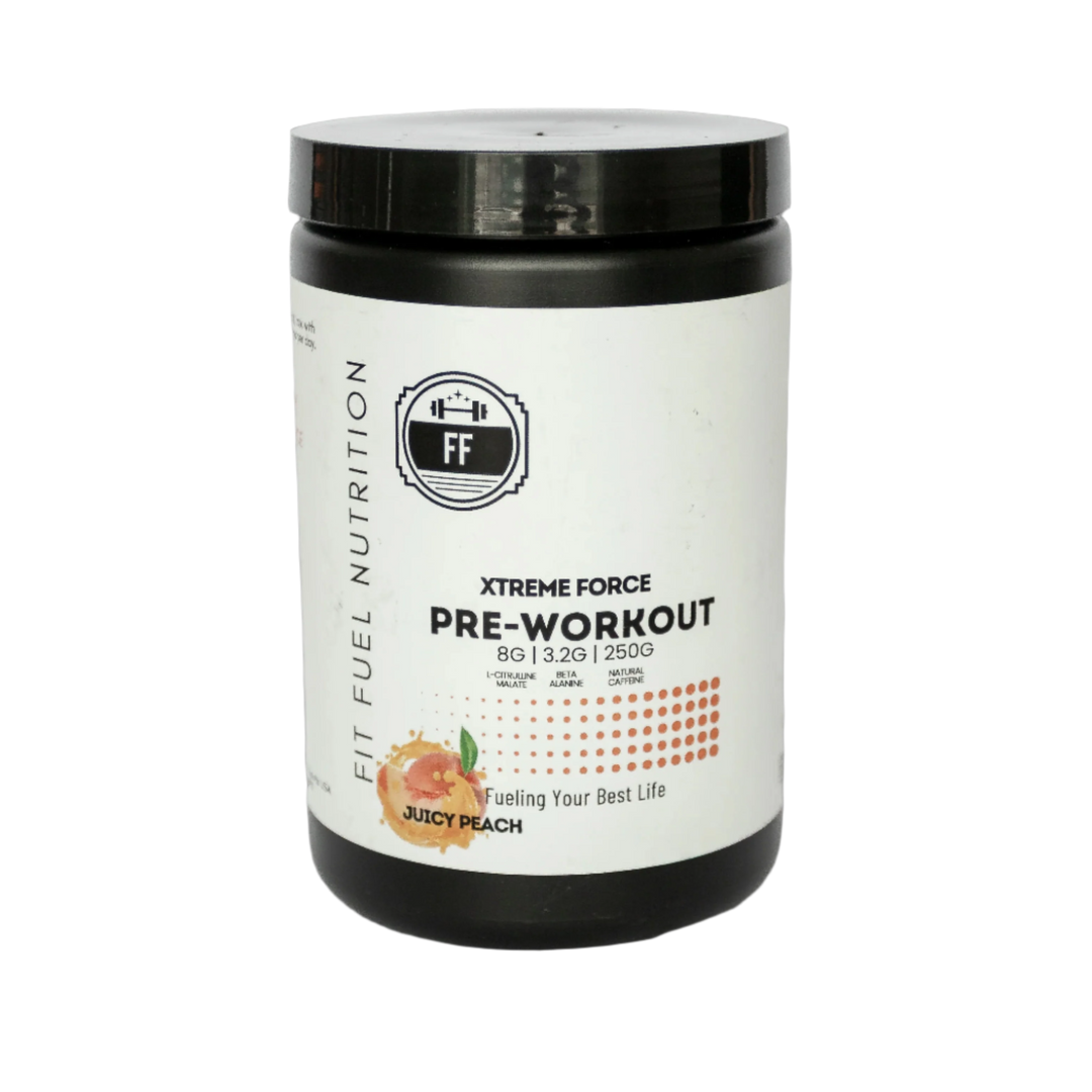 Pre Workout Xtreme Force - Energy, Power, and Focus Amplifier - Peach