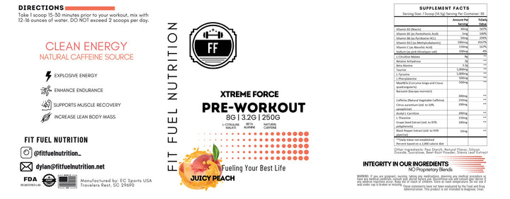 Pre Workout Juicy Peach