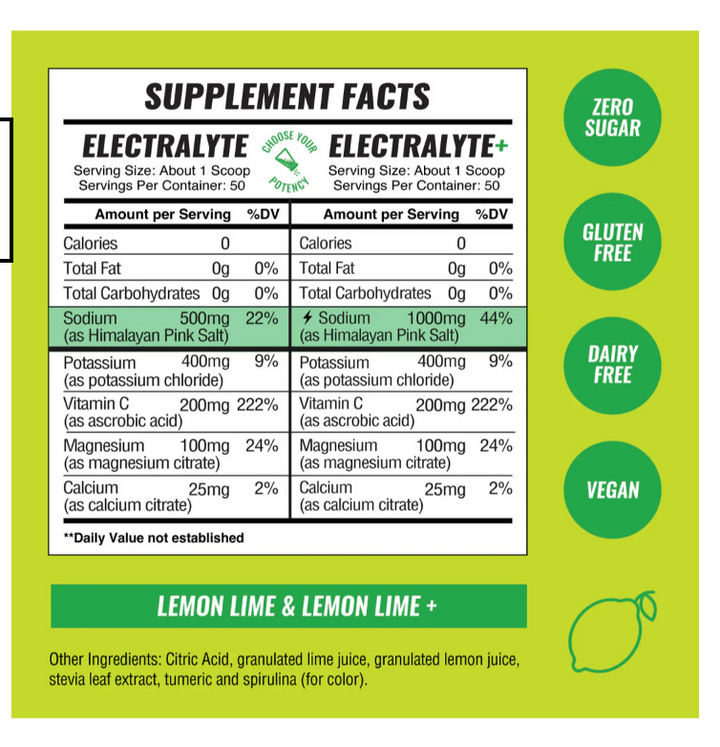 Hydralyte Electrolytes Intense Hydration - Lemon Lime