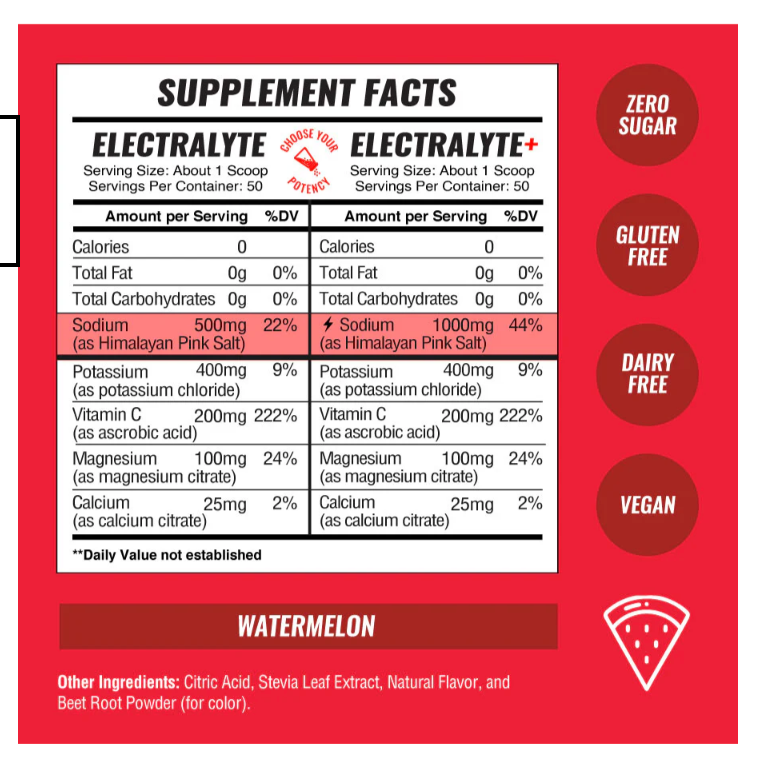 Hydraltye Electrolytes  Intense Hydration - Watermelon