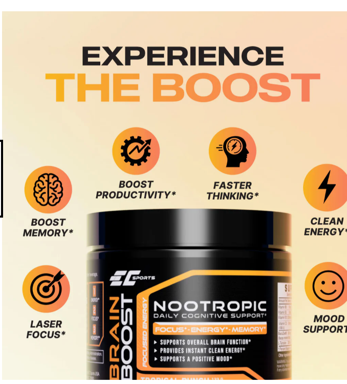 Brain Boost: + Energy - Tropical Punch