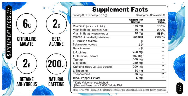 Pre Workout  OptiForce - Icy Blue Raspberry