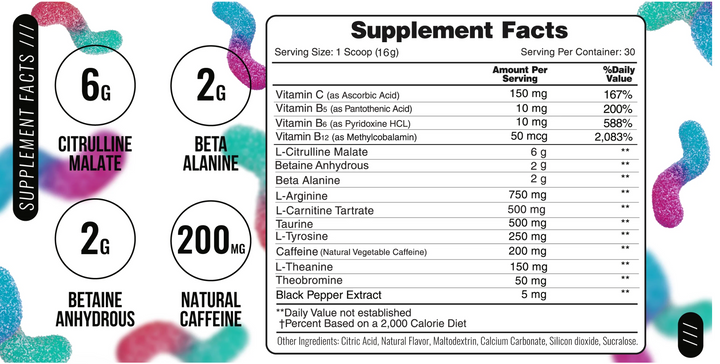 Pre Workout - Sour Gummy