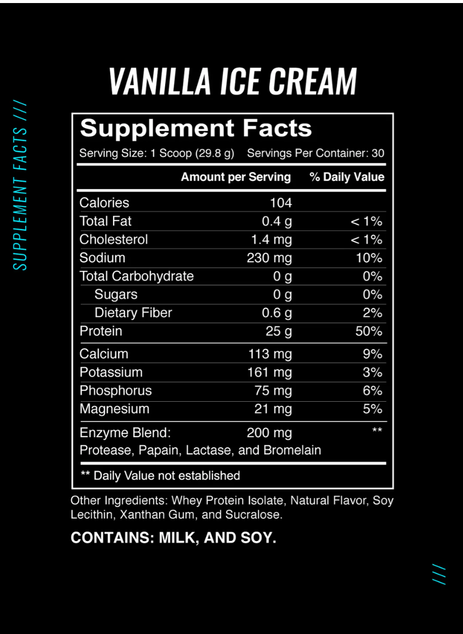EC Sports - Whey+ Superior Absorption Protein - Vanilla Ice Cream